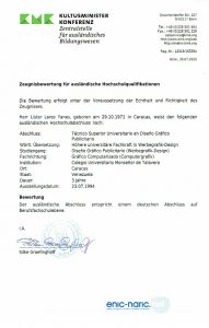 Homologación de Tituloprofesional en Alemania